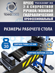 Пресс гидравлический 30 тонн, TS0500BF-30